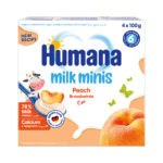 Humana Milk Minis jogurta deserts ar persikiem