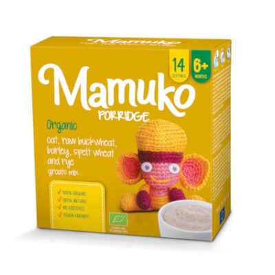 MAMUKO BIO auzu zaļo griķu miežu speltas kviešu rudzu putra