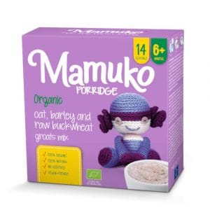 MAMUKO BIO auzu, zaļo griķu, miežu putra