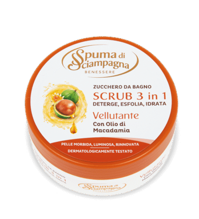 Spuma di Sciampagna cukura ķermeņa skrubis Vellutante 3in1