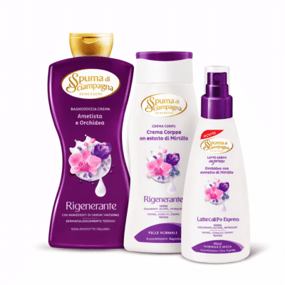 Spuma di Sciampagna Rigenerante ķermeņa kopšanas komplekts ar dušas krēmu, ķermeņa krēmu un body milk spray