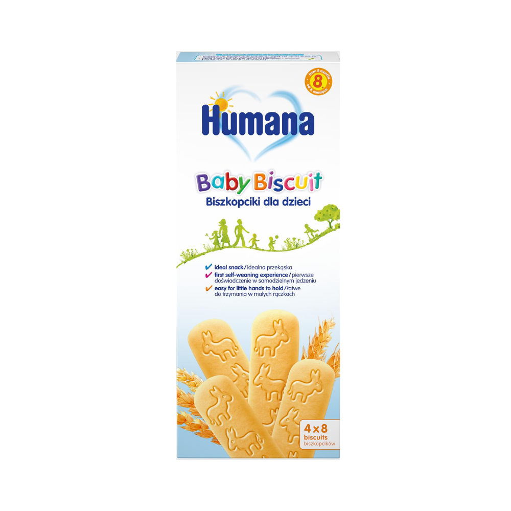 Humana Baby cepumi 180 g Humana Baby cepumi bērniem no 8 mēnešu vecuma 180 g